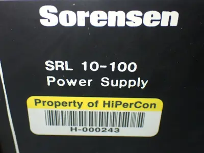 USED SORENSEN SRL10100