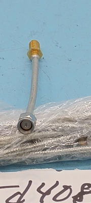 RF Flexible Coaxial Cable  LOT OF 10: GOLD SMA MALE TO FEMALE SMA BULKHEAD 4"