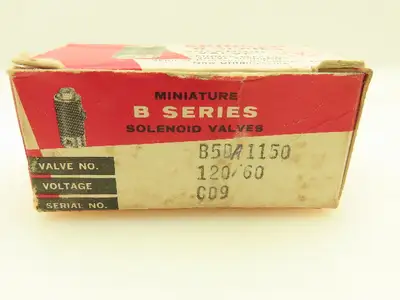 Honeywell Skinner B5DA1150 B-Series Solenoid Valve 3-Way NO 120V 150 PSI 1/8"NPT