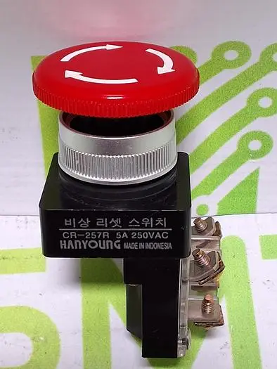 HANYOUNG CR-257R EMERGENCY STOP BUTTON 5A 250VAC