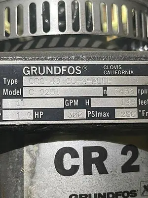 NEW GRUNDFOS MODEL 9251