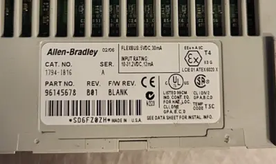 Allen Bradley 1794-IB16 Flexbus Input Module 5VDC 30MA REV A01 Ser.A (BIN3.2.4)