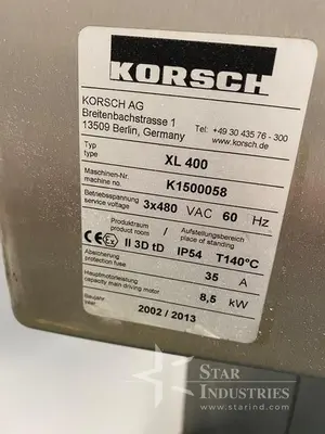 Used 2002 KORSCHE XL 400 Tablet Presses | Star Industries #1253365