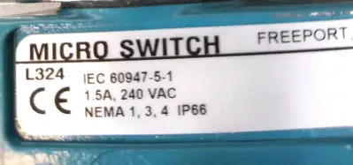 Used Micro Switch _UNKNOWN_ Relays & Switches South Carolina US | Palmetto Automation #1520715