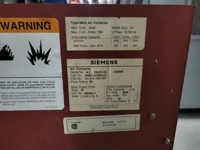 Used SIEMENS 88H3533094A1AT Switchgears British Columbia CA | Lenmark #240626