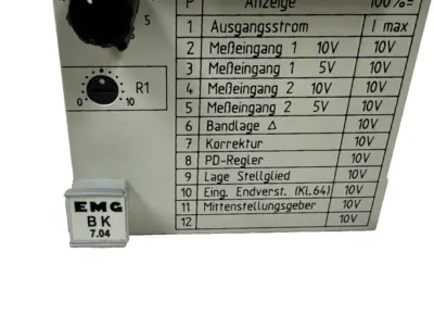 NEW EMG AUTOMATION BK7.04 CONTROL AMPLIFIER CARD BK7-2.1