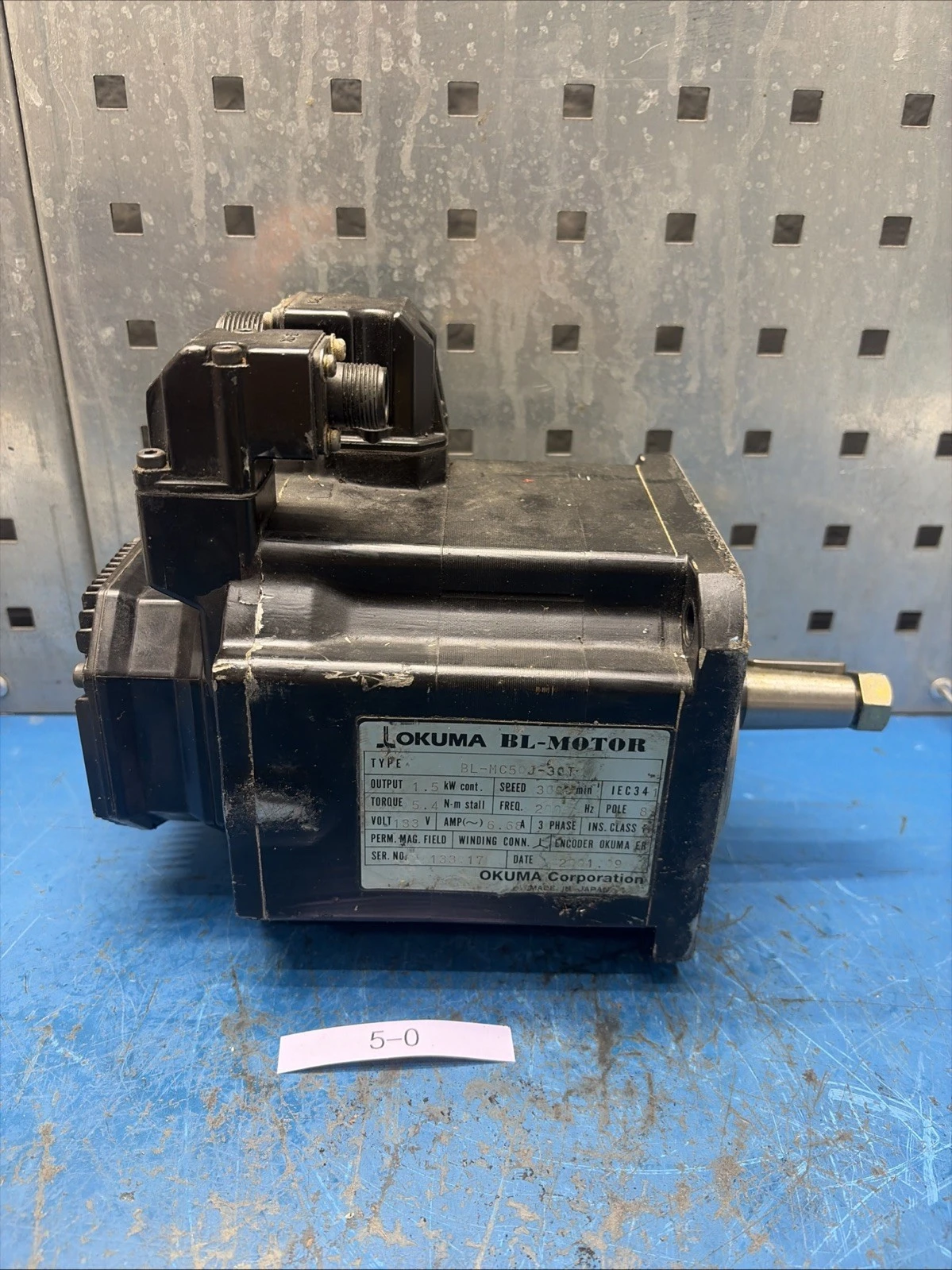 Used OKUMA BL-MC50J-30T Servo Motors Indiana US | J&J Industrial Supply #1548354