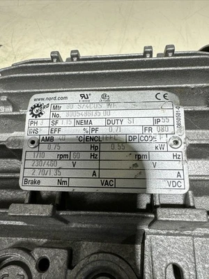 NEW Nord Gear SK02-80 S/4 CUS WE