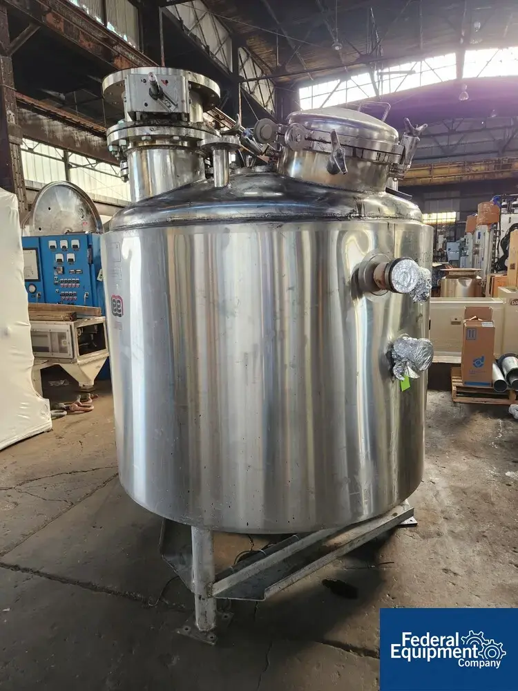 USED Lee Industries 360 Gal Lee Reactor, 304 S/S, 20/100#