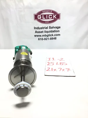 Tri-Flo 761TR-30M-29L-3-316L-36-A Stainless Steel Air Actuated Valve