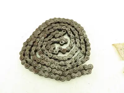 #60-1 360 Roller Chain Standard Duty Riveted Some Surface Rust 2 Connectors