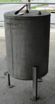 SPC8887  Tank 60 gallon vertical tank, Stainless Steel, flat