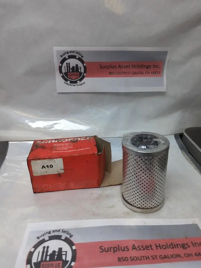 New | in-Stock SCHROEDER A10 Filters | Surplus Asset Holdings #1216554