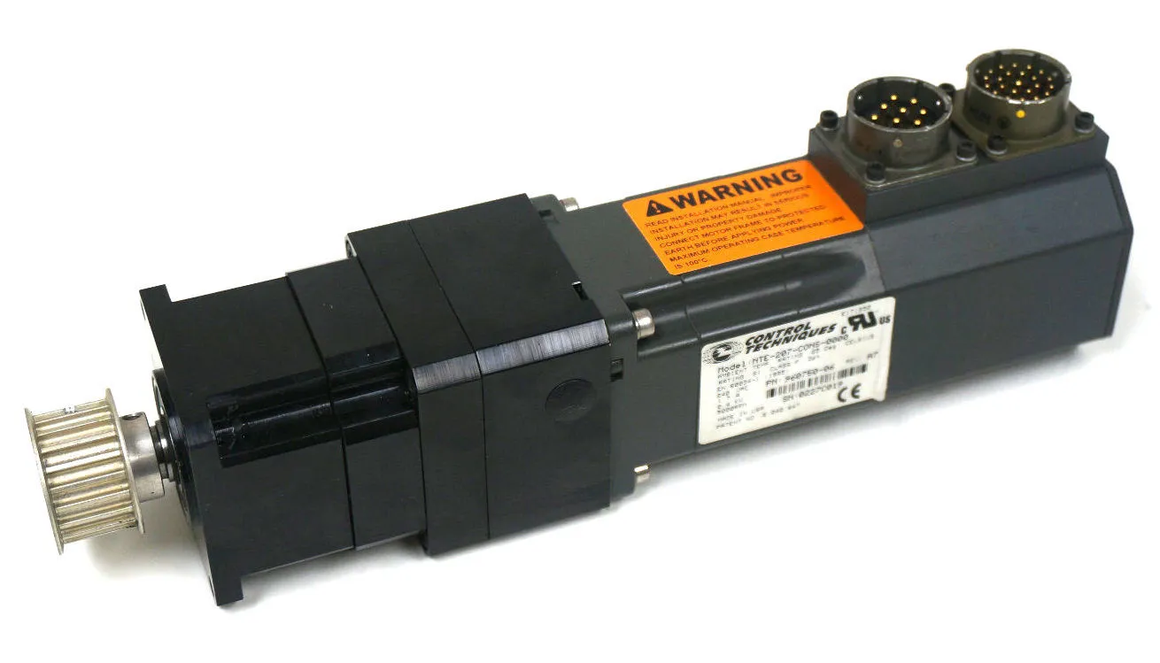 USED CONTROL TECHNIQUES NTE-207-CONS-0000 SERVO MOTOR W/ THOMSON 64-116867-A978