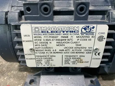 Used 2017 MARATHON ELECTRIC 71T17FH5327 Motors (misc) Ohio US | HGR 24 #1445992