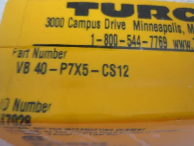 NEW TURCK ELEKTRONIK VB-40-P7X5-CS12 MULTIBOX VB40P7X5CS12