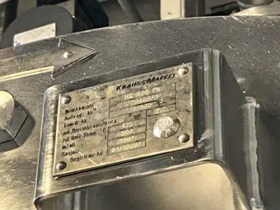 Krauss-Maffei HZ 800 Ph CIP peeler centrifuge, 316SS.