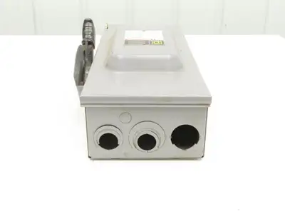 Square D HU363 Safety Disconnect Switch 100 Amp 600V 3 Pole Ph Non-Fusible