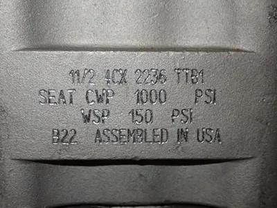 New | in-Stock JAMESBURY 11/2 4CX 2236 TTB1 Valves/Fittings | HGR 24 #732616
