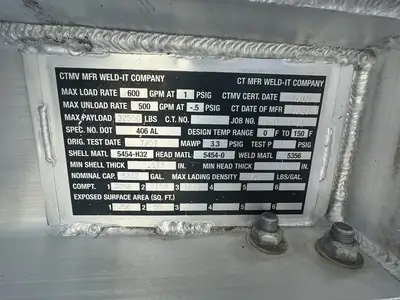 Used 2007 WELD-IT 406 AL PUP Tanker Trailers Texas US | MCO Truck & Equipment #1513801
