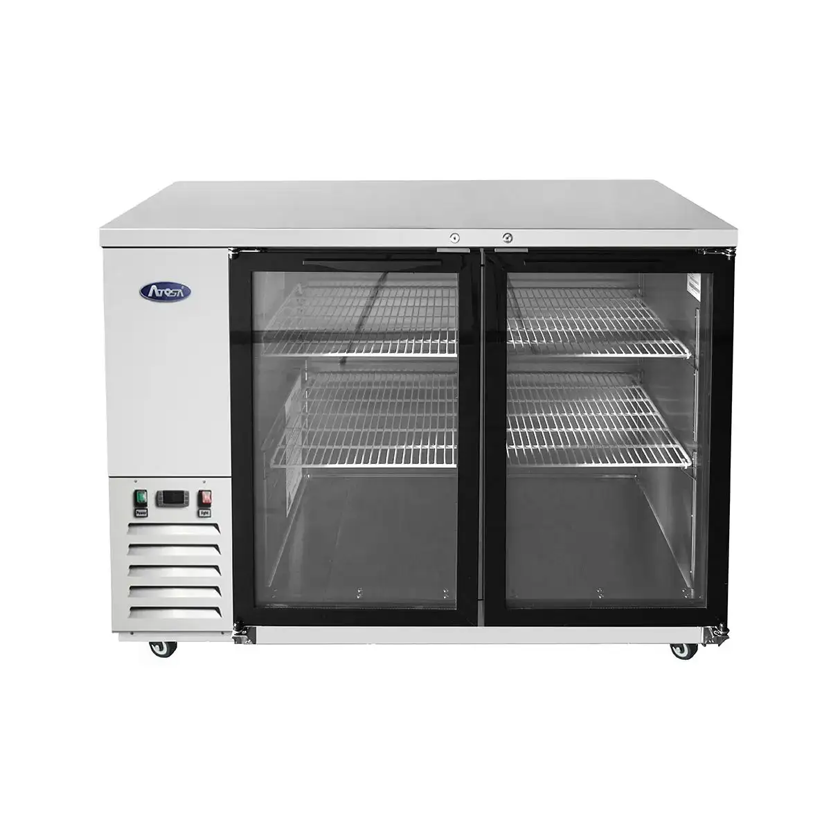 New | in-Stock Atosa New Atosa MBB48GGR 48" Glass Door Back Bar Cooler Stainless Steel Bottle Coolers Illinois US | Falcon Restaurant Supply #1375330