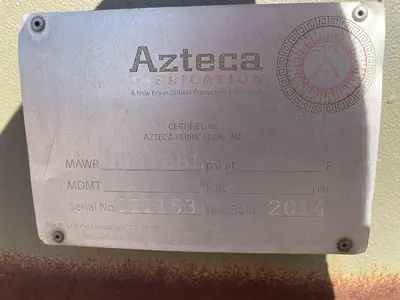 USED 2014 AZTECA FABRICATION 500BBL VERTICAL TANK