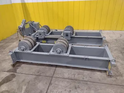 20 TON ARONSON MODEL #WWR-20 POWERED TANK TURNING ROLL SET WITH DRIVE & IDLER: STOCK #22313