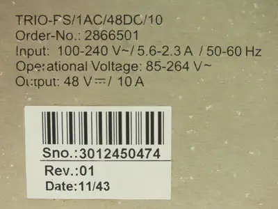 Used PHOENIX CONTACT _UNKNOWN_ PLC Power Supplies Indiana US | Arrow Industrial #1408186