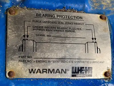 Used WARMAN 032CAHRRRMM2660 Parts (Hydraulics and Pneumatics) British Columbia CA | Lenmark #1440558