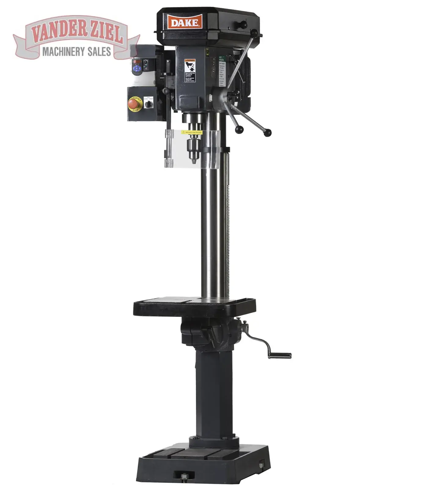 New | in-Stock DAKE SB-32V Heavy Duty & Sensitive Single Spindle Drills Michigan US | Vander Ziel Machinery Sales #480103