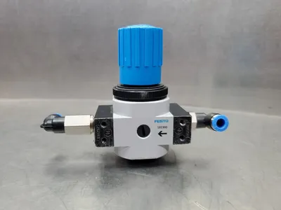 Festo Pneumatic LR-...-D-I-MINI E643 Pneumatic Regulator (Missing Cover) 4C-2