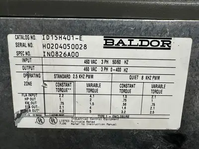 Baldor ID15H401-E ADJUSTABLE SPEED DRIVE (8.5.1)