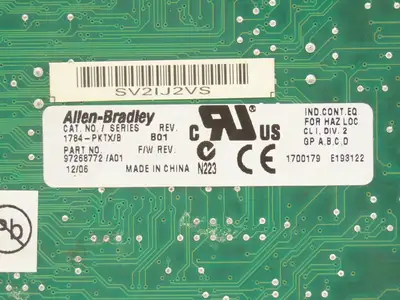 Allen Bradley 1784-PKTX Communication Interface Card Series B Rev B01 F/W A01