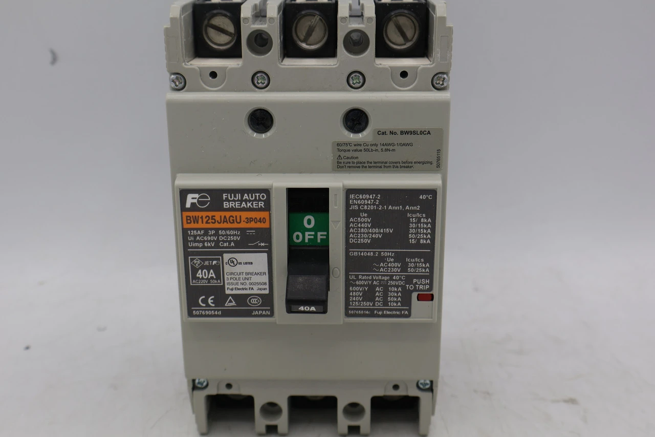 NEW FUJI ELECTRIC BW125JAGU-3P040SB