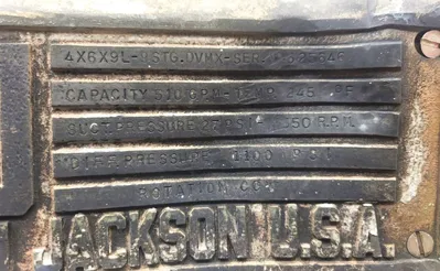 USED BYRON JACKSON 4X6X9L DVMX