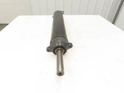 4.5"x 24" Lagged Conveyor Pulley Drive/Tail Pulley 1-3/8" Ext Shaft w/Bearings