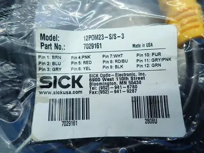 New | in-Stock SICK 12P0M23S/S3 Cable & Wire | HGR 24 #736463