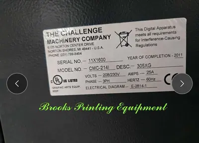 Used 2011 CHALLENGE 305 XG Paper Cutters North Carolina US | BROOKS PRINTING EQUIPMENT #1668510