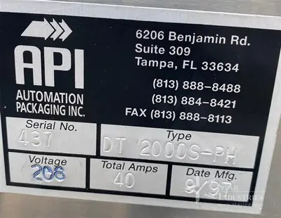 Used API DT 2000S-PH Shrink Wrappers California US | Star Industries #1255182