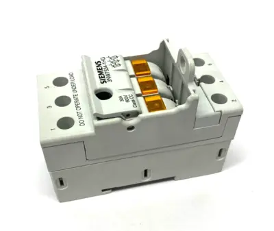 USED SIEMENS 3-POLE FUSE HOLDER CLASS CC