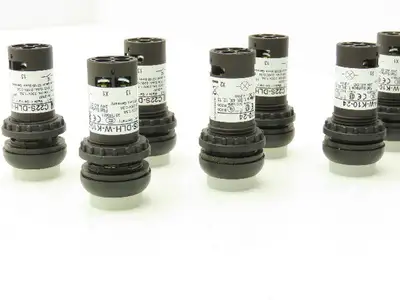 Eaton C22 Compact Pushbutton 22.5mm 1NO Momentary Illuminated White Lot of 10