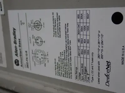USED ALLENBRADLEY 280DF12Z10CGRW3PI