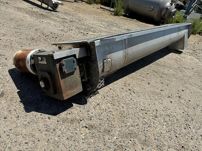 Conveyor, Screw, 9" X 8'3", Stainless Steel, With Drive, #5880240
