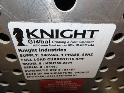 Knight KSH750-2301 750 Lb Servo Chain Hoist Air Load Balancer 240V 1PH