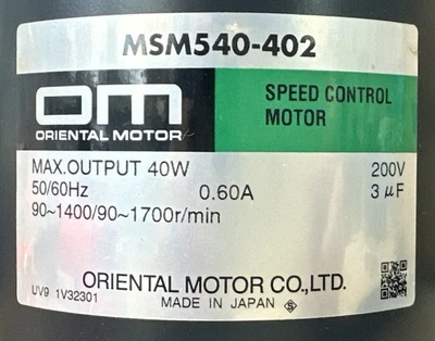 USED Oriental Motor MSM540-402