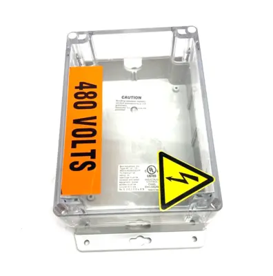 USED BUD INDUSTRIES TYPE 4X, 12, 13 CONTROL PANEL ENCLOSURE 171X121X40MM SCREW COVER