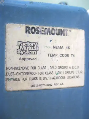 USED Rosemount 8712 HR12N0M4C1F0235
