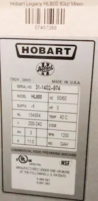 USED HOBART HL400