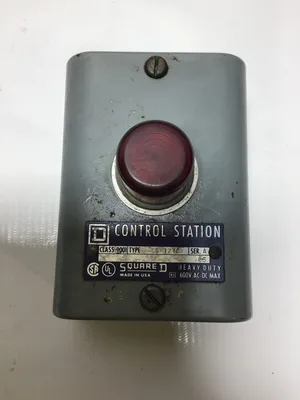 Square D 9001-GG-127C CONTROL STATION STOP LOCKOUT NEMA1 600V AC/DC SER A