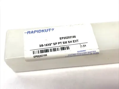 USED RAPIDKUT SPIRAL POINT EXTENSION PLUG TAP 3/8-16X6" SP PT SM SH EXT
